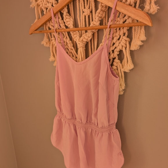 Wilfred Light Pink Peplum Top Xxs 100% Silk - Picture 3 of 4